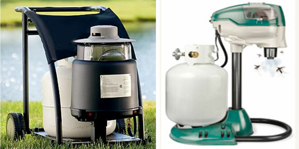 DYRT OG EFFEKTIVT: Mange har tro på myggmaskiner som lokker myggen til seg ved at den slipper ut CO2.