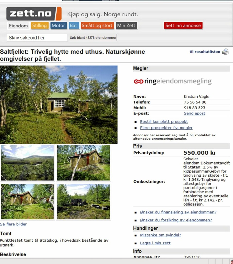 FJELLHYTTE I NORDLAND.