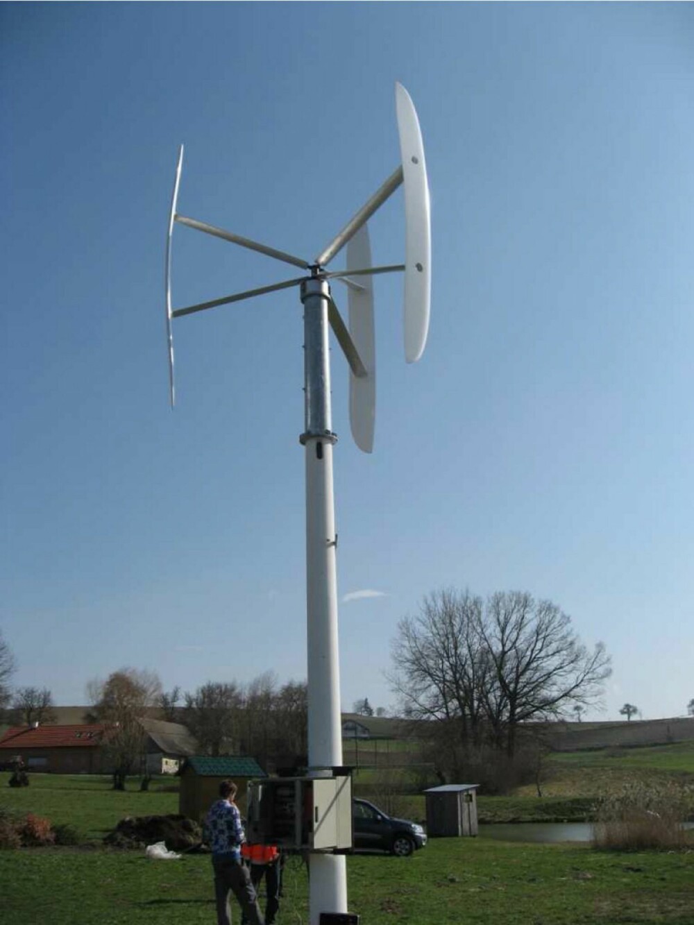 VINDKRAFT: Vertikal vindgenerator fra Helt grønn. VINDKRAFT: Vertikal vindgenerator fra Helt grønn.