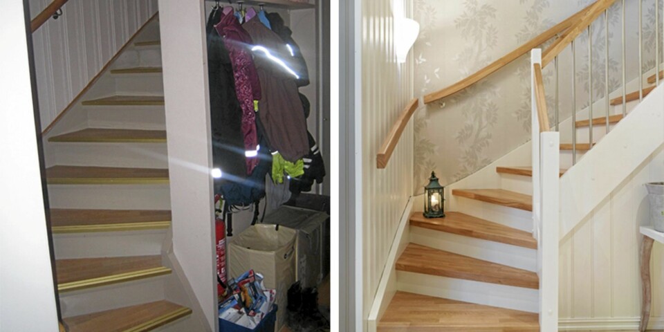 Slik ble den nye trappen