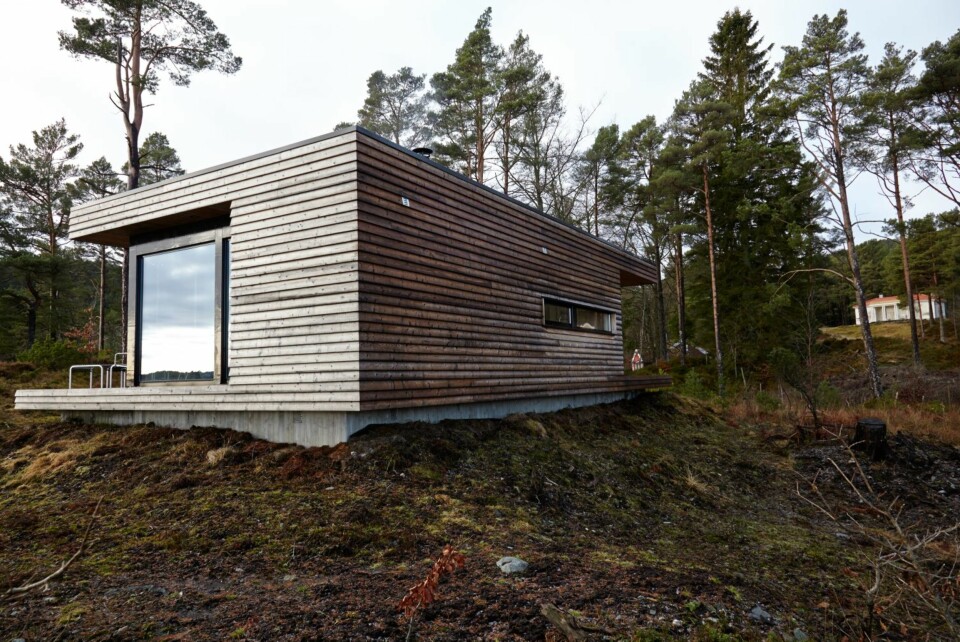 Vakrere med årene: Kledningen kan stå ubehandlet i lang tid, og får etter hvert en sølvaktig patina.