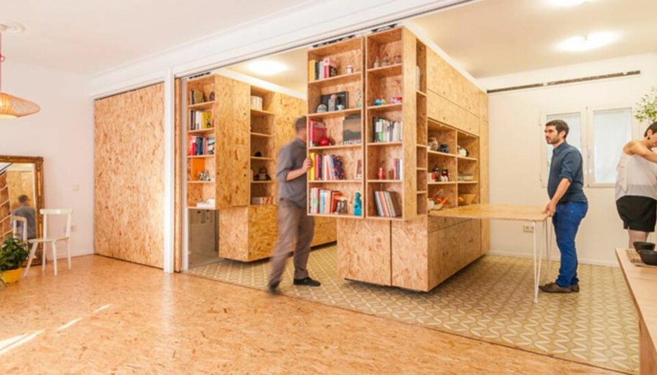 BEVEGELIG: Dette huset forandrer seg i løpet av dagen. FOTO: Javier de Paz García