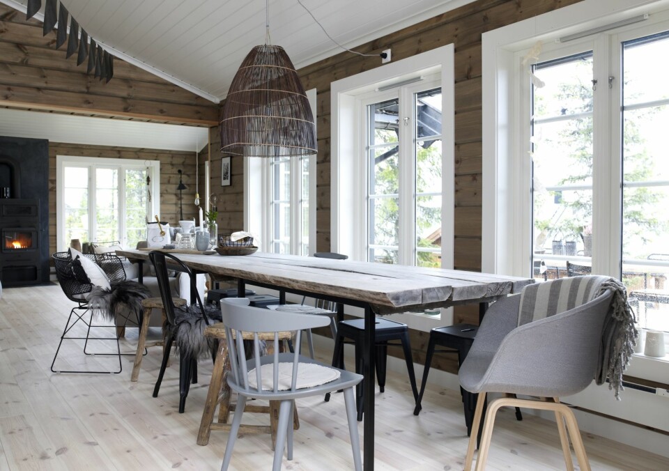 Hadde samlet på hytteting i flerfoldige år da hyttedrømmen endelig ble realitet