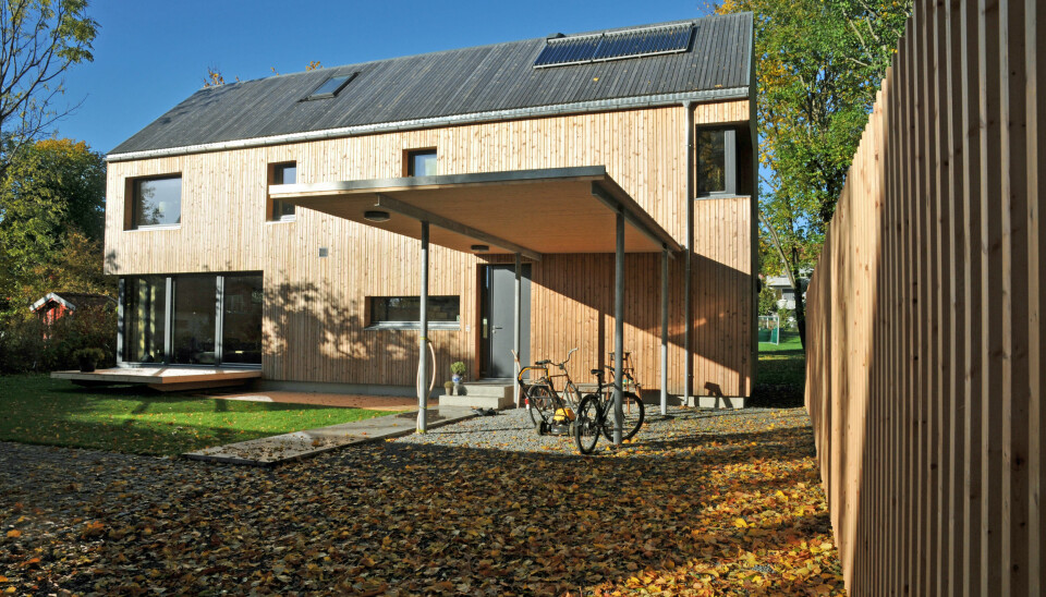FØRSTE I SITT SLAG: Da det ble bygget i 2008/2009 var dette det passivhuset det første i sitt slag både i Oslo og i Norge.