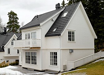 SØRLANDSINSPIRERT: De fire eneboligene på Ris i Oslo er tegnet av arkitekt MNAL Lorentz Gedde-Dahl og ble oppført i 2006.