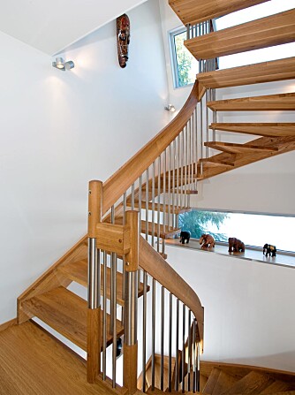 FLYTTET: Familien måtte flytte trapperommet og kjøpe ny trapp.
