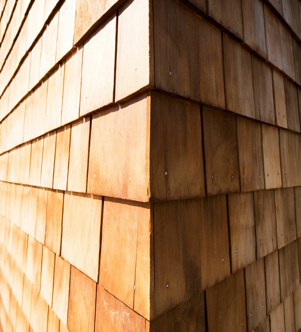 Detalj fra hjørenavslutningen. Detalj fra hjørenavslutningen.