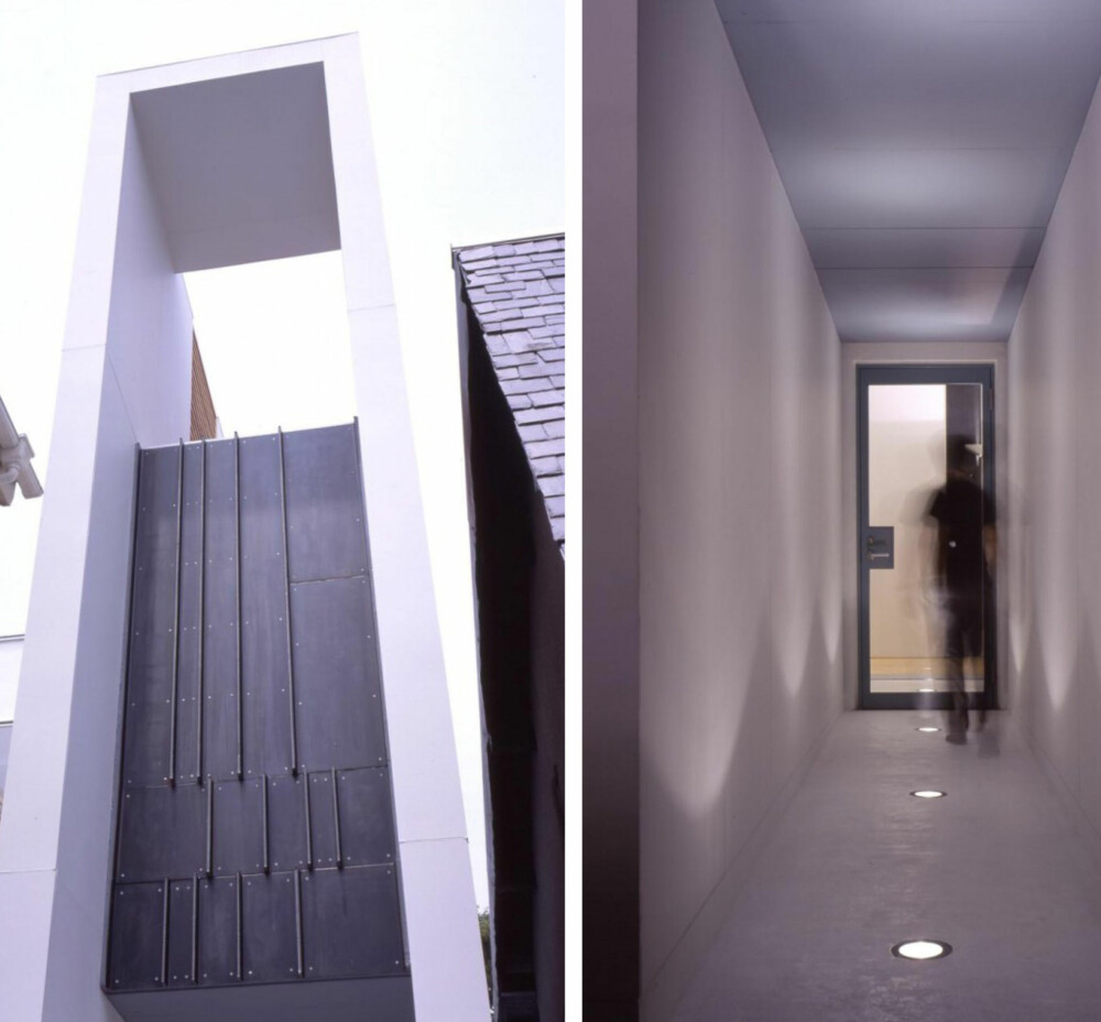 TENKTE I HØYDEN: Den smale tomten bød på utfordringer for arkitektene, som måtte utnytte høyden for å få plass til nødvendige rom i huset.