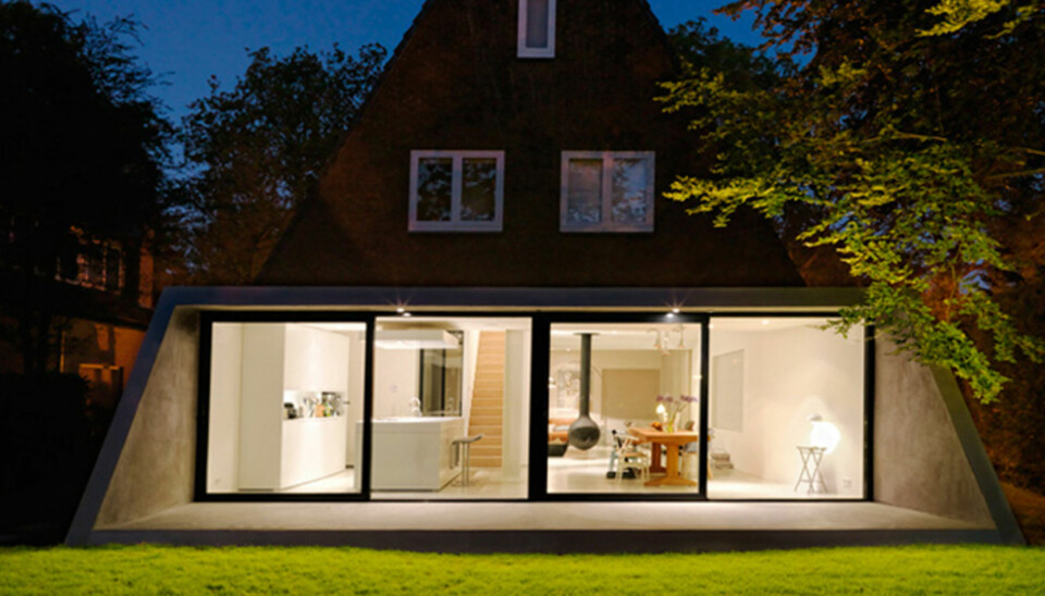 LYSBOKS: Det gamle murhuset har blitt mye lysere og mer funksjonelt etter at man fikk laget det nye tilbygget.