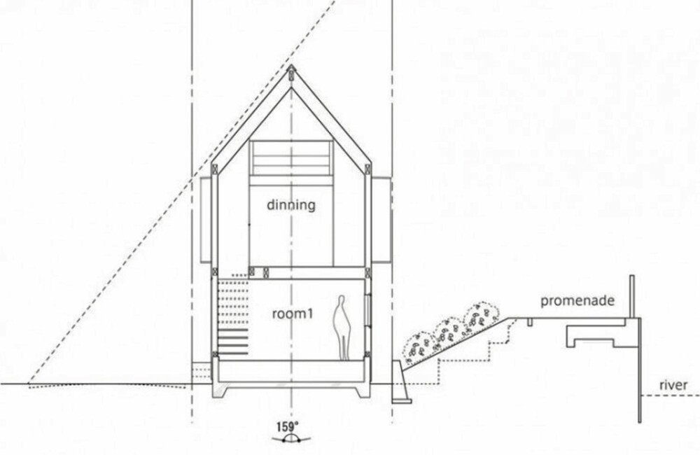 ARKITEKTKUNST: En smal og vanskelig tomt krevde at arkitektene tenkte utenfor boksen når de planla dette huset. ARKITEKTKUNST: En smal og vanskelig tomt krevde at arkitektene tenkte utenfor boksen når de planla dette huset.