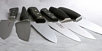 KOKKEKNIVER: Vi har testet dyre mot billige kniver