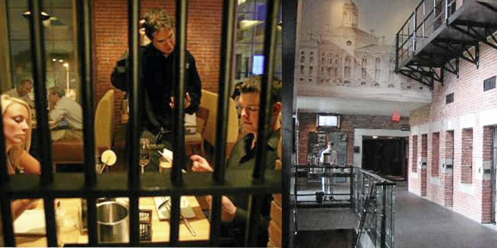 PÅ CELLA: Nyt middag og en god natts søvn i dramatiske omgivelser på Loberty Hotel i Boston. PÅ CELLA: Nyt middag og en god natts søvn i dramatiske omgivelser på Loberty Hotel i Boston.