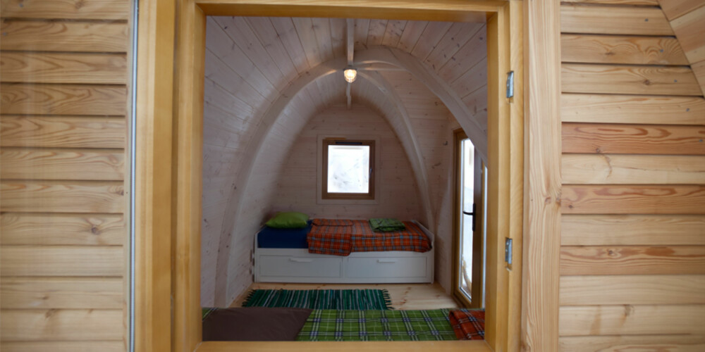 KOMPAKT: Den smarte mini-hytta måler bare litt over 7 m2.