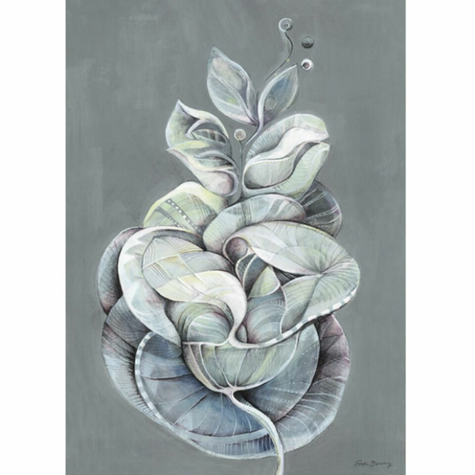 PÅ 2. PLASS: Plakaten Leaves og Grey av Sofie Børsting var lenge Danskenes favoritt, men nå er den rykket ned til andre plass.