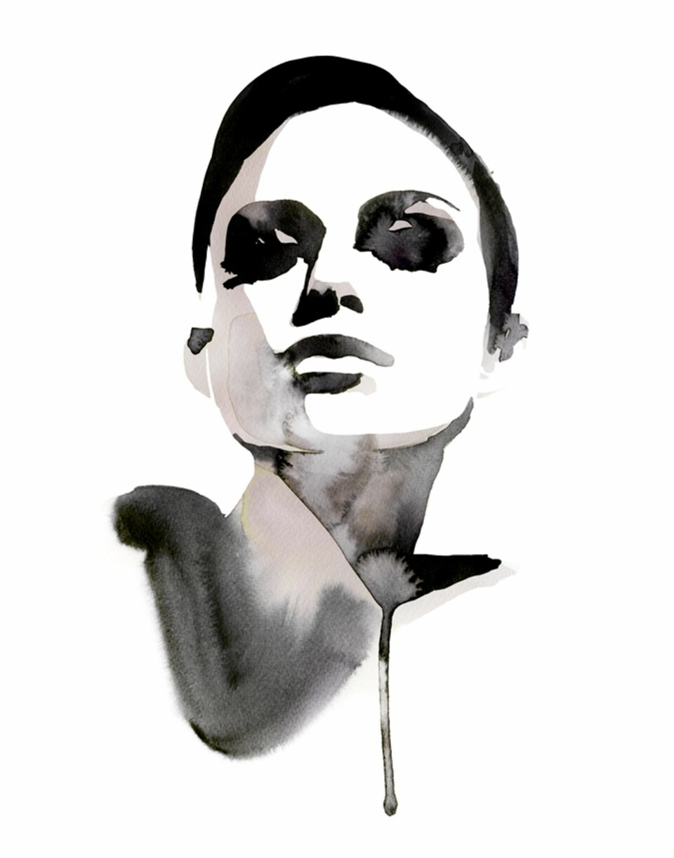 SVENSK FAVORITT: Svenskene elsker moteinspirerte illustrasjoner som denne plakaten, Icon, av Lovisa Burfitt.