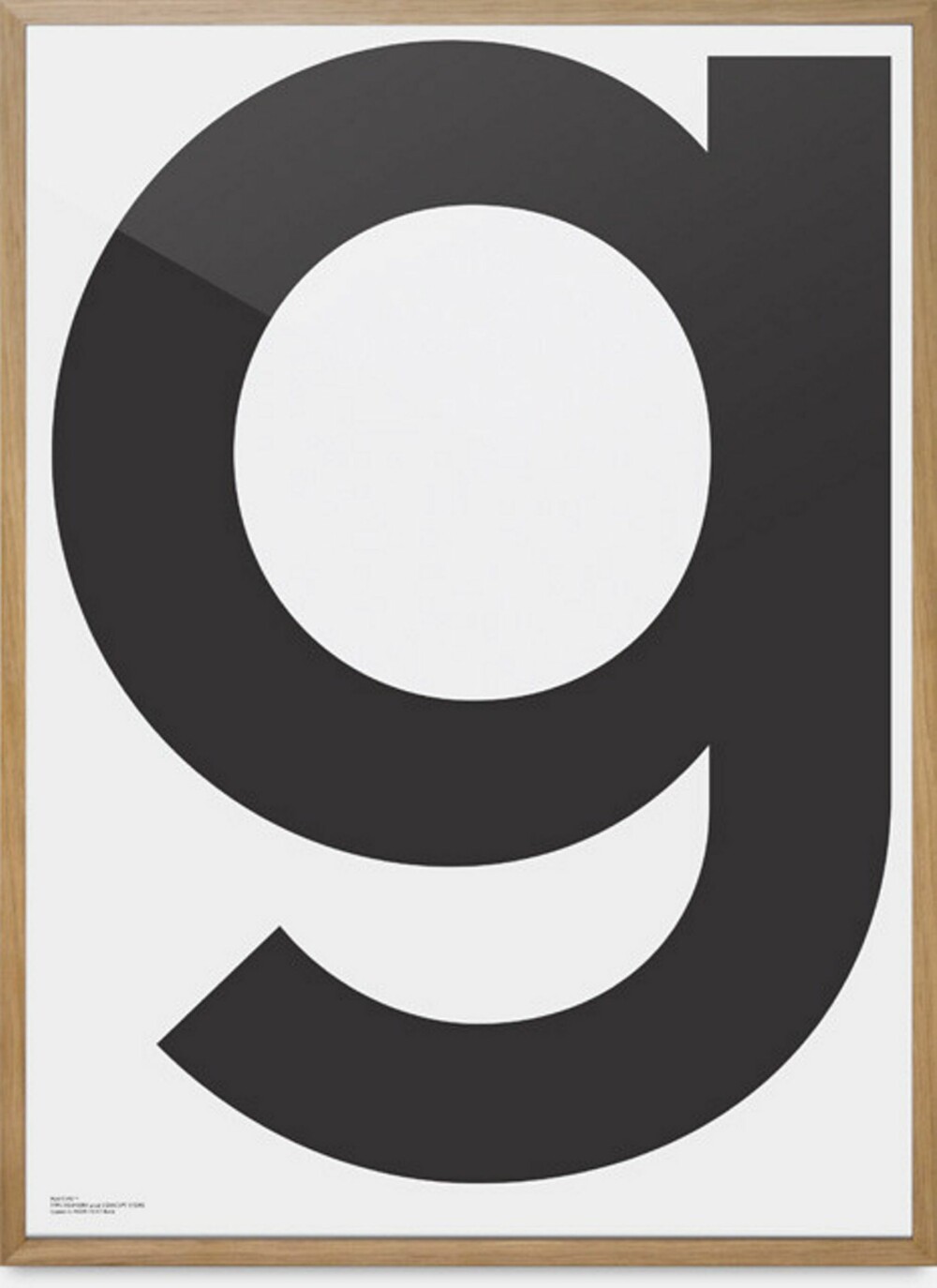BLOGGERNES FAVORITT: Den enkle plakaten ""G"" fra Playtype, henger i mange bloggerhjem for øyeblikket.