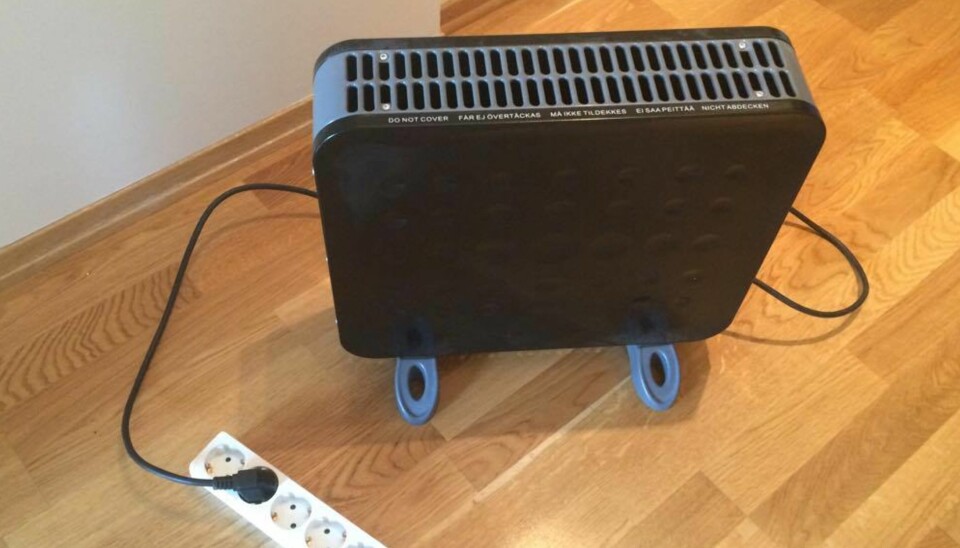 BRANNFARLIG: Du bør aldri bruke ekstern ovn på skjøteledning.