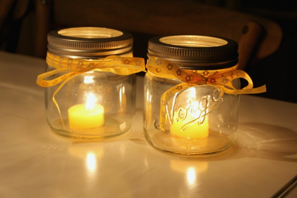 NORGESGLASS: Finn frem de gamle Norgesglassene og bruk dem til noe nyttig eller kreativt.