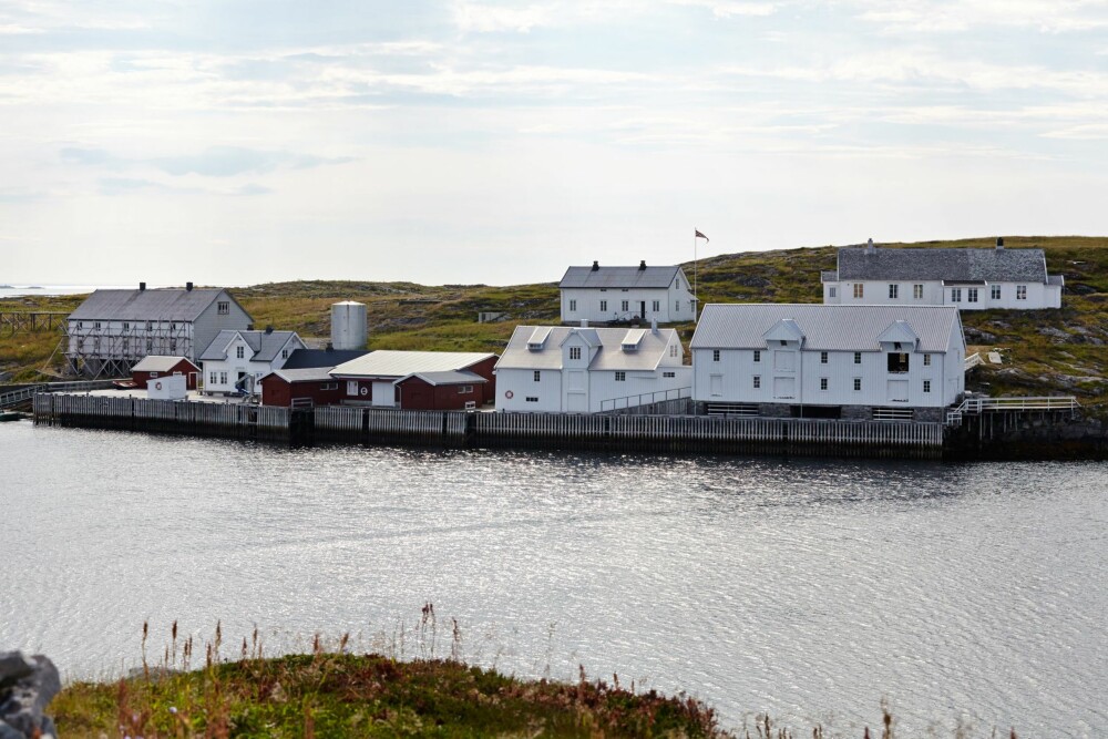 FLOTT: Fiskeværet Nordøyan ligger i grunnen lunt, godt hjulpet av moloen.