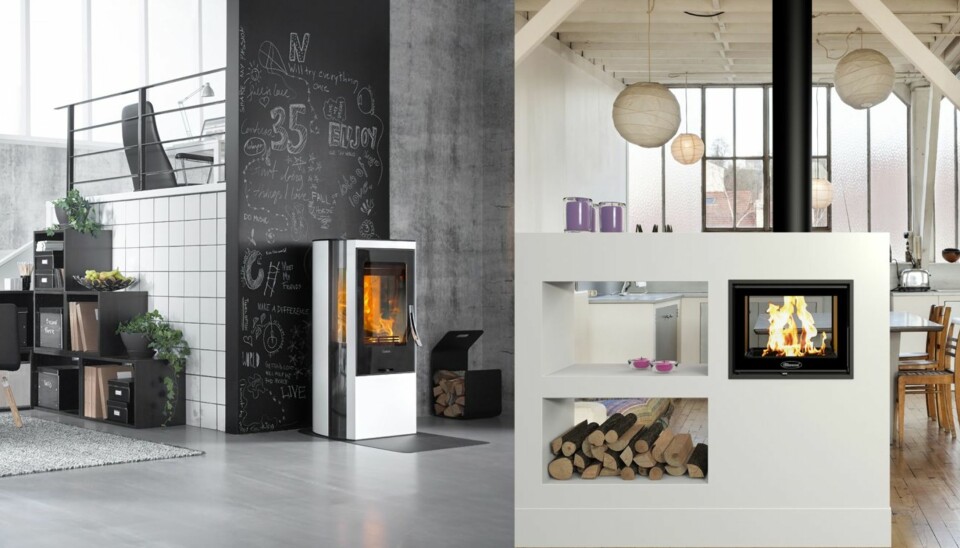 PEIS PÅ KJØKKEN (f.v): Contura 35 fra Varmefag, kr 21 500. Dovre Zen fra Dovrepeisen, kr 13 939.