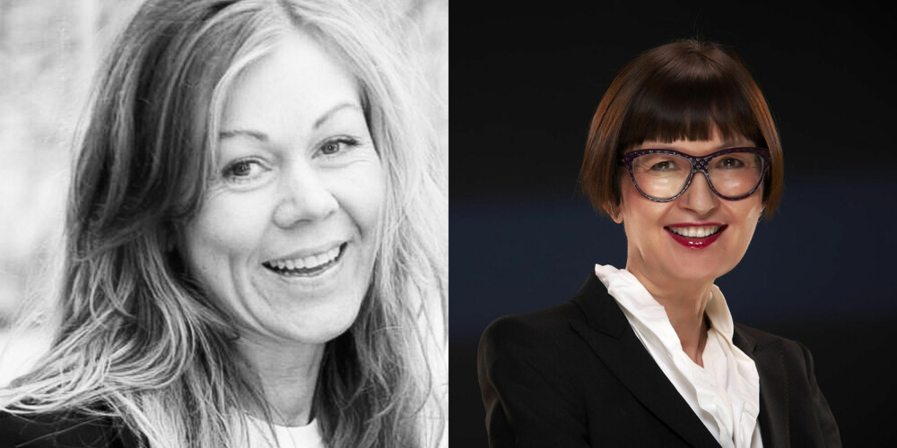 EKSPERTENE: Interiørarkitekt Nina Haeg til venstre. Sosialantropolog og trendforsker Gunn-Helen Øye til høyre.