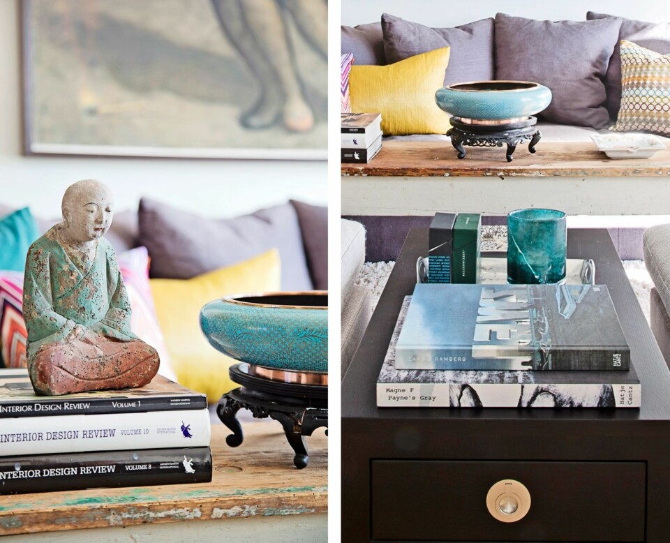 DETALJER: Kielland har lang erfaring fra interiørbransjen og utarbeidet selv arbeidstegninger og valgte produkter til huset underveis i oppussingen.