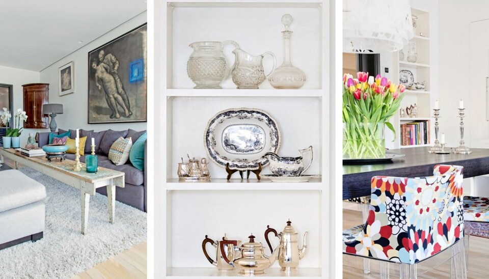 BYVILLA PÅ FROGNER: - Når jeg møblerer blir det fort litt miks og match av gammelt og nytt, men til sammen forteller det en historie om fortid og nåtid, sier beboer Trine Kielland.