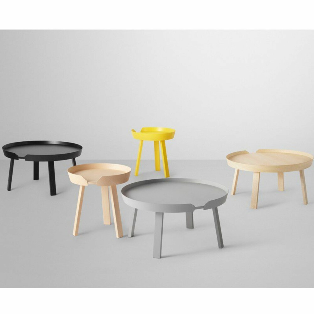 RUNDE FORMER: Sofabord fra Muuto. RUNDE FORMER: Sofabord fra Muuto.