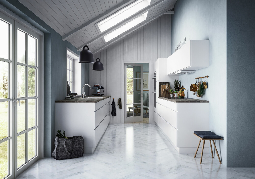MATERIALMIKS: Miks forskjellige materialer som marmor og treverk med ulike overflater og behandlinger for å skape spennende strukturer. MATERIALMIKS: Miks forskjellige materialer som marmor og treverk med ulike overflater og behandlinger for å skape spennende strukturer.