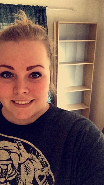 GA BORT PÅ FINN: Astrid Levåg (24) ga bort Billy-hylla da hun skulle flytte.