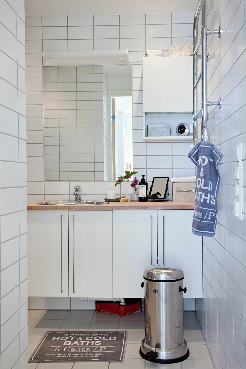 LYST BAD: Badet er enkelt og funksjonelt. LYST BAD: Badet er enkelt og funksjonelt.