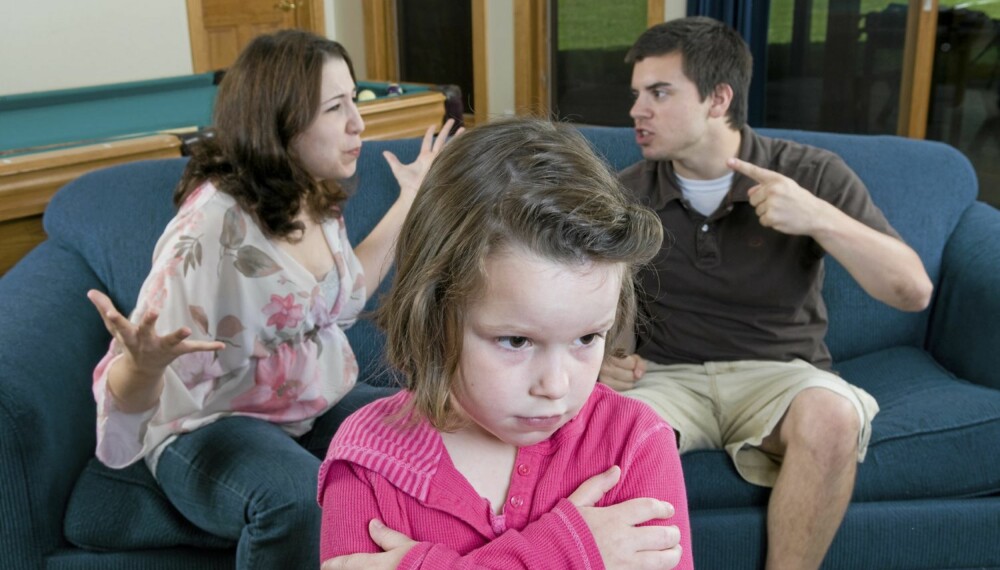 NULLTOLERANSE: Foreldre må ikke kalle hverandre stygge ting eller smelle i dører foran barna.