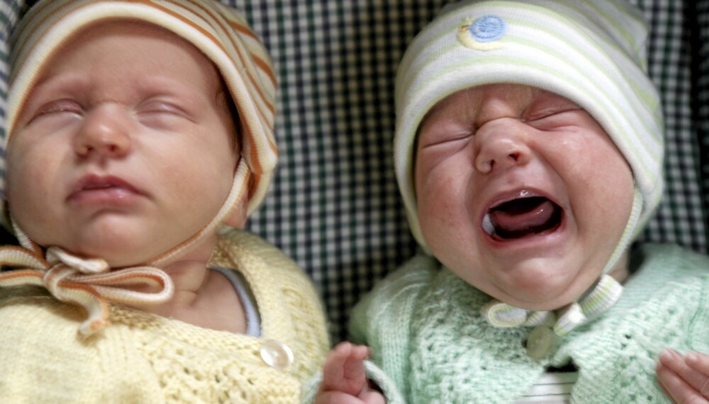 BABYGRÅT: Å la babyer gråte alene i lange perioder, skader utviklingen av hjernen, hevder britisk barneekspert.