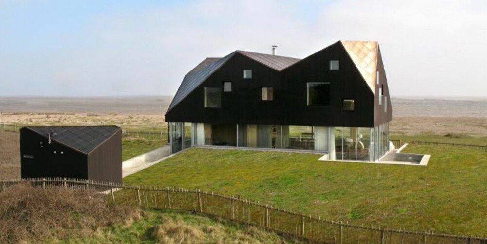 TOPPKLASSE: Det Oslo-baserte kontoret Jarmund/Vigsnæs Arkitekter vant pris fra The Royal Institute of British Architects (RIBA) for deres kantete The Dune House