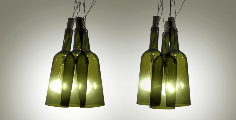 Slik lager du en flaskelampe