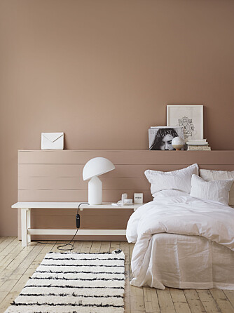TERRACOTTA: Terracotta-farger er noe av det mest trendy som finnes om dagen, og kan godt få litt plass på soverommet.   