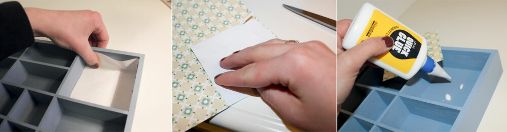MÅL OG KLIPP: Lag maler av vanlig papir, så blir det enklere å klippe ut rutene.
