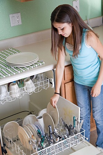 FYLL OPP: Oppvaskmaskinen bør være full før du setter på startknappen.