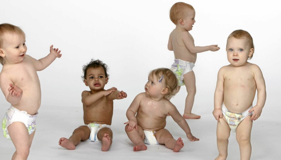 BLEIE DØGNET RUNDT: I gjennomsnitt bruker en norsk baby 6000 bleier. Likevel er det ikke pris norske foreldre er mest opptatt av.