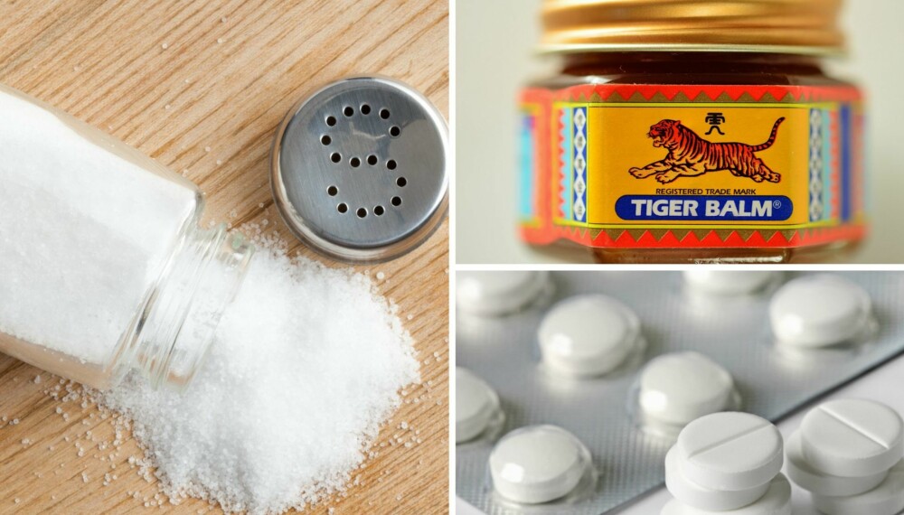 GIFTIG: Får barna dine i seg tigerbalsam, paracetamol eller en overdose salt bør du ringe legevakten med det samme.