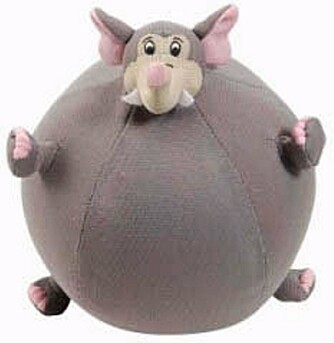 HOPP OG SPRETT: Denne hoppeballen er formet som en litt overvektig elefant.