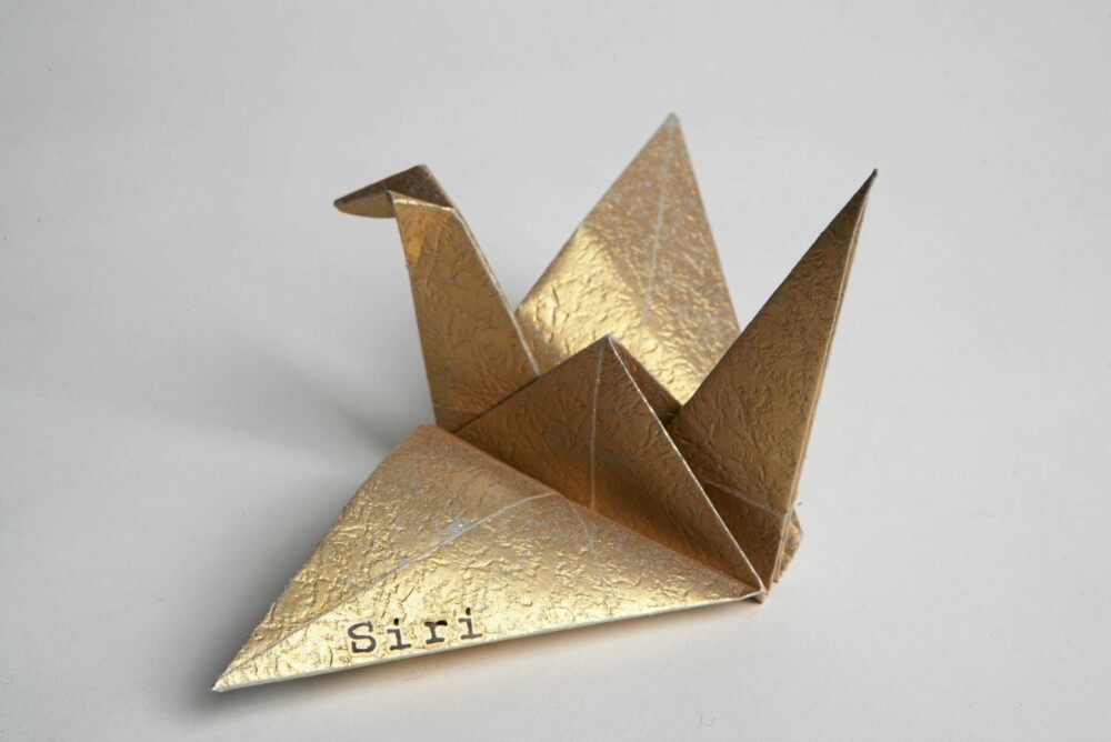 BORDKORT: Brett en origamifugl - da imponerer du.