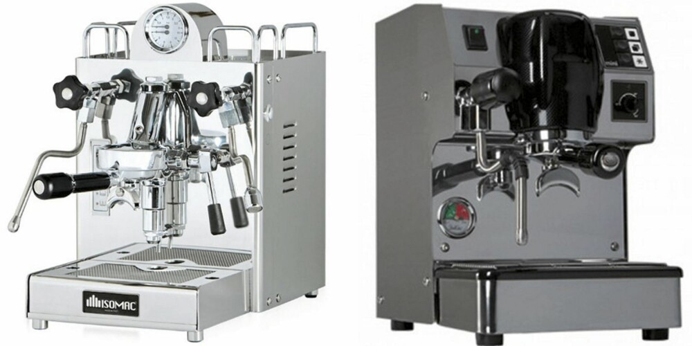 MANUELL: Det koster litt, men til gjengjeld blir kaffen helt som på kaffebar med en slik maskin.