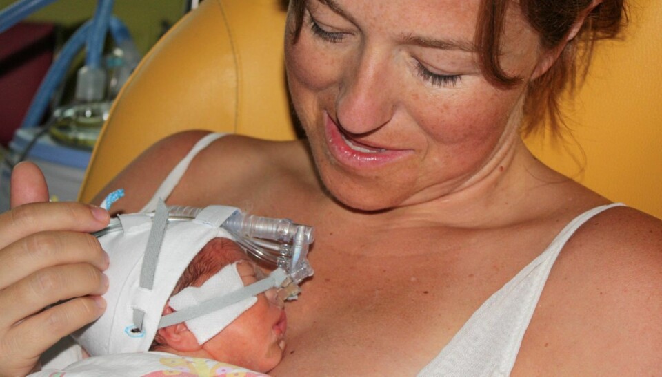 PÅ FRANSK VIS: Lille Armand meldte sin ankomst mens mamma Katrine Strøm var på ferie i Frankrike - i svangerskapets uke 31.