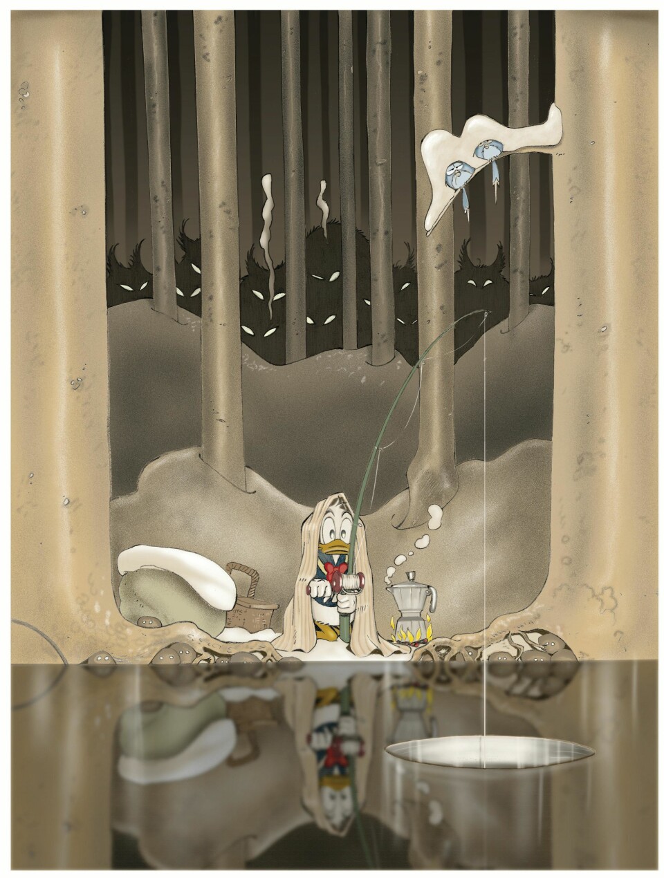 ANDSTARR: Paco Rodriquez har duckifisert Tuvstarr av John Bauer.