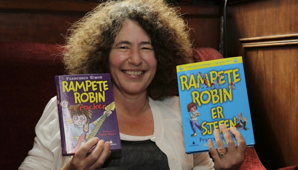 BESTSELGENDE BARNEBOKFORFATTER: Foreldre.no møtte Francesca Simon, forfatteren av "Rampete Robin", på Bristol hotell i Oslo.