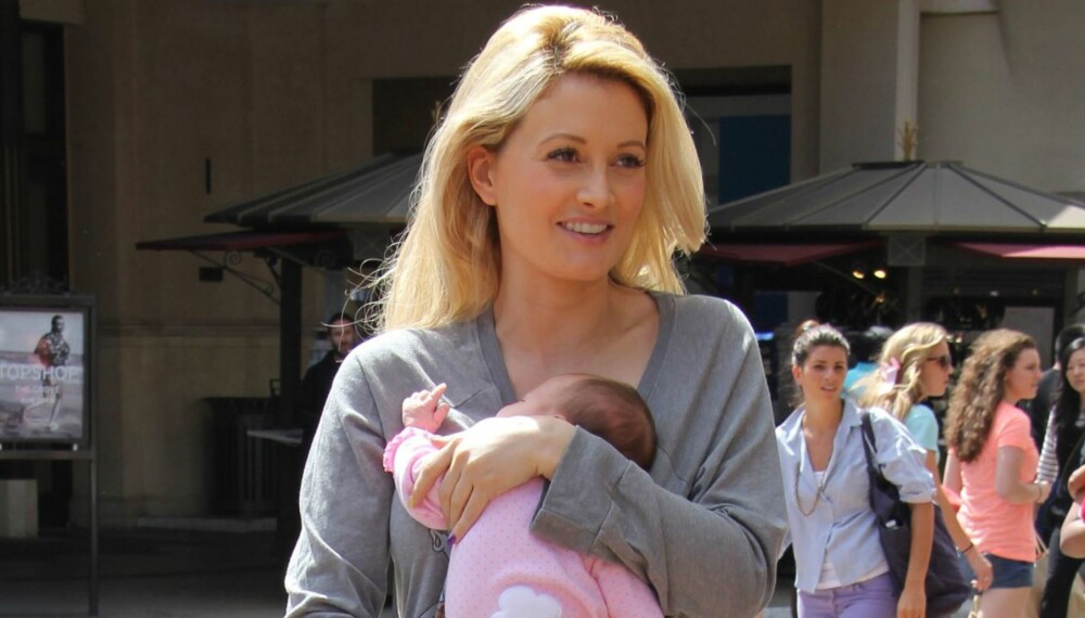 NAVN TIL MODELLBABY: Datteren til modellen Holly Madison fikk det velklingende navnet Rainbow.