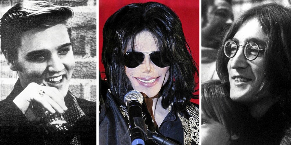 ROCKA BIBELNAVN: Elvis Aaron Presley, Michael Jackson og John Lennon. Tre av vår tids musikkhelgener, som alle hadde navn med bibelrøtter.