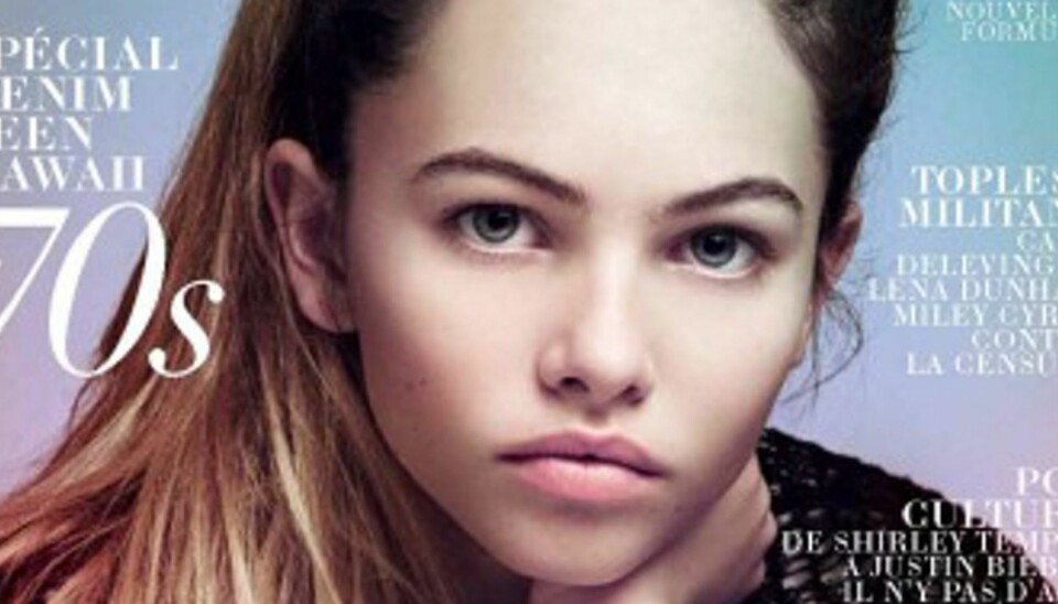 FORSIDEJENTE: Hun er bare et barn, men Thylane Blondeau utropes til den nye Kate Moss på forsiden av det franske motebladet Jalouse. Blondeau ble allerede som 10-åring brukt i en motereportasje i franske Vogue.