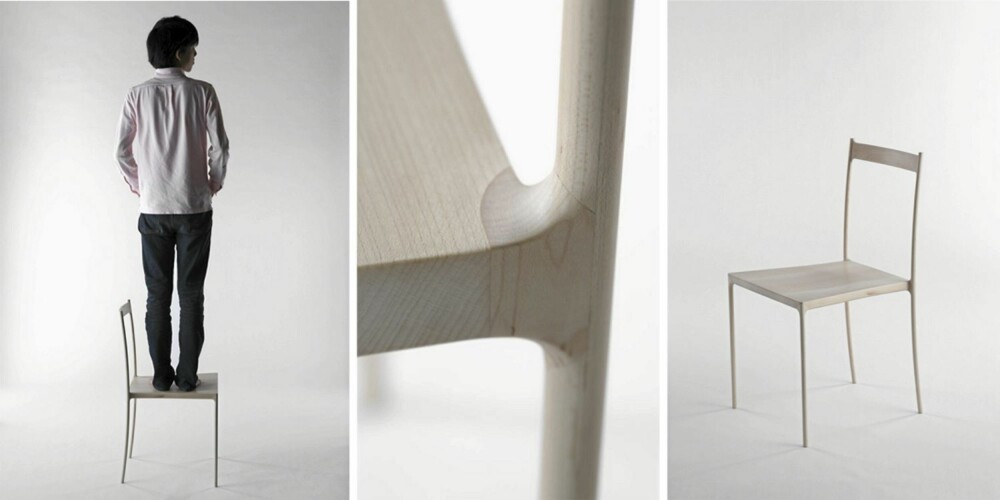 KLEDD I TRE: Cord Chair fra japanske Nendo lages på bestilling til ca. kr 80 000 stk.